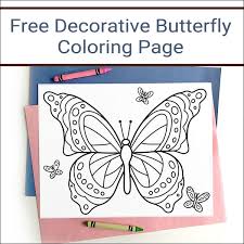 Each printable highlights a word that starts. Free Printable Butterfly Coloring Page For Kids And Adults