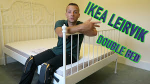 Ikea metal bed frame diy diy, three sizes and. Ikea Leirvik Bed Frame Assembly Youtube
