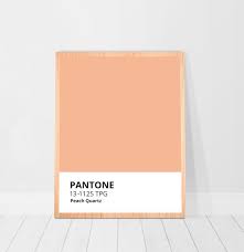 Pantone Color Peach Quartz Printable Wall Art Decor Apricot Color Art Minimalistic Large Wall Art Pastel Bedroom Contemporary Print 8x10 Peach Paint Colors Peach Color Palettes College Dorm Decorations