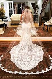 Wedding dresses with vail are preferred right now. Mermaid Ivory Lace Long Wedding Dress With Train Wedding Dresses Mermaid Long Train Long Veil Wedding Wedding Bridal Veils