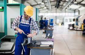 Factory workers must be _____ when they use 4. Industrial Factory Employee Working In Metal Manufacturing Industry Metal Manufacturing Industrial Factory Factory Photography