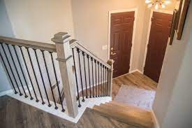 You can choose a wallmounted handrail for this in a coordinating wood. Split Level Traditional Staircase Photos Houzz
