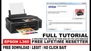 Epson L360 Service Required A Printer S Ink Pad Is At The End Of Its Service Life Solved Youtube