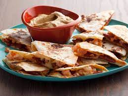Chorizo And Shrimp Quesadillas With Smoky Guacamole Recipe Food Network Recipes Superbowl Snacks Food