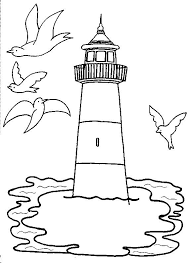 This image shows a creepy tower infested with bats and decorated with cobwebs. Miscellaneous Sea Headlights Print Picture Lighthouse Drawing Coloring Pages Coloring Pages For Kids