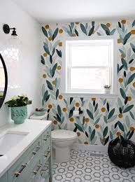 Farmhouse bathroom wall art decor art prints or canvas wall art. How To Paint Over Wallpaper In A Bathroom Diy Fynes Designs