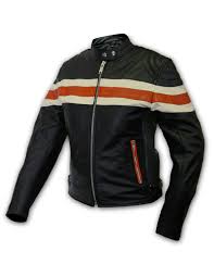 Black And Orange Motorcycle Jacket Interstate Leather Ladies Stripe Jacket Black Orange Medium Leather Motorcycle Jacket Women Striped Jacket Striped Leather Jacket