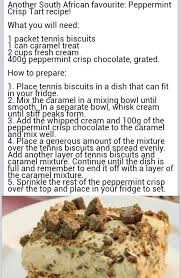 Pin By Alechea Van Zyl On Peppermint Tart Peppermint Crisp Tart African Food Food