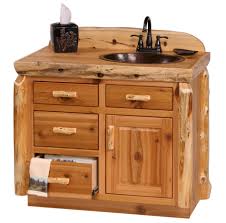 Create an authentic northwoods appeal by outfitting your bath with a rustic vanity and mirror or medicine cabinet. Rustic Log Bathroom Vanity Log Cabin Vanity Pine Log Furniture The Log Furniture Store