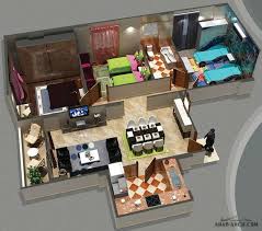 عمارة سكنية منظور مساقط الشقق 3d Arab Arch Electronic Products