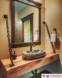 Beautiful Sink Fixture For Over 16 000 Wood Working Plans Check Out The Link In My Bio Cred Espelhos Rusticos Banheiro Rustico Projetos Do Banheiro Rustico