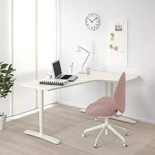 Bureau d angle r versible pratico b ton blanc brillant. Bekant Bureau D Angle Drt Blanc 160x110 Cm Ikea