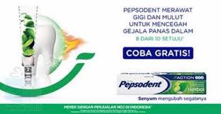 Gambar Sample Gratis Produk Pasta Gigi Pepsodent Herbal Gambar Iklan Di Rebanas Rebanas