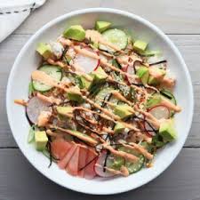 Crunchy California Roll Sushi Bowl Cooking Tv Recipes Recipe Sushi Bowl Recipe California Roll Sushi Sushi Bowl