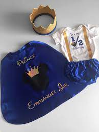 Half Birthday Outfit Personalised Mickey Prince Baby Boy Outfit Baby Boy Dressup Cake Smash Outfit Baby Photoshoot Outfit Royal Blue Half Birthday Baby Boy Cakes Baby Photoshoot