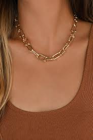 Shop our large and beautiful selection of gold chain necklaces at lovebling. Cute Gold Necklace Chain Necklace Horseshoe Chain Necklace Lulus