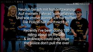 Mein Fahrrad Die Prinzen English Translation Youtube