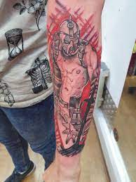 Chris cooper is on facebook. Borderlands Krieg X Dark Souls Crossover By Tom Custom Cartel Tattoo Company Thame Uk Tattoos