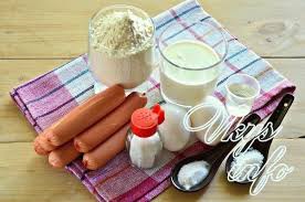 сосиска в тесте без дрожжей на молоке в духовке Sosiski V Teste Bez Drozhzhej V Duhovke