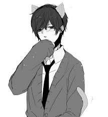 Cartoon drawing illustration, shy boy cartoon material, cartoon character, child, brown png. Shy Neko Boy 3 Neko Boy Anime Neko Cute Anime Guys