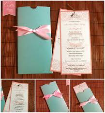 Pastel Themed Pocket Style Wedding Card With Ribbon Knot We Can Create This For You Http Www Cre Wedding Invitations Wedding Cards Wedding Invitation Cards