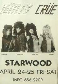 Old Motley Crue Flyer Dated 1981 Concert Posters Motley Crue Band Posters