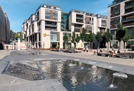 Digital mall des milaneo stuttgart. Brunnenanlage Einkaufscenter Milaneo Alois Muller Website