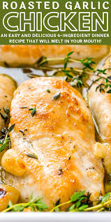 Garlic Chicken Is A Delicious Dinner Recipe That S Easy Enough For Weeknights And Refined En Chicken Crockpot Recipes Dairy Free Recipes Dinner Chicken Recipes