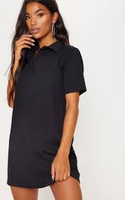 Black Polo Shirt Dress Polo Shirt Dress Polo Dress Outfit Shirt Dress