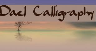 It usually involves a nibbed pen or brush. Dael Calligraphy Font Ffonts Net