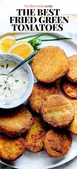 Now, let's get down fried part. Fried Green Tomatoes With Garlic Aioli Dipping Sauce Recipes Green Tomato Recipes Fried Green Tomatoes Recipe
