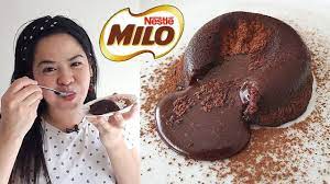 No Bake Milo Molten Lava Cake Asg Youtube Lava Cakes Molten Lava Cakes Lava Cake Recipes