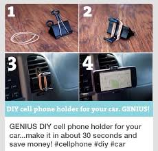 Genius Diy Cell Phone Holder Telefonhalter Handyhalter Handy Halter Furs Auto