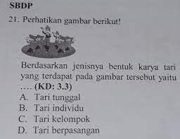 Hal terpenting dalam penciptaan kreasi karya tari adalah. Berdasarkan Jenis Bentuk Karya Tari Yang Dapat Pada Gambar Tersebut Yaitu A Tari Tunggal B Tari Brainly Co Id