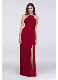 Open Back Lace And Mesh Bridesmaid Dress David S Bridal