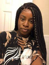 30 Inches Micro To Small Box Besids Wig With A Frontal Bleached Knots With Baby Hair It Comes With An Elastic Band And Combs Baby Hairstyles Wigs Braids Wig