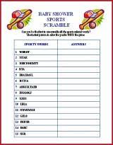 Free Printable Baby Shower Sports Games Sports Baby Shower Sports Baby Shower Theme April Baby Shower