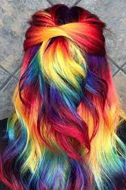 36 Awesome Women Rainbow Hair Colors Ideas Perfect For This Summer Hair Inspiration Color Rainbow Hair Color Cool Hair Color