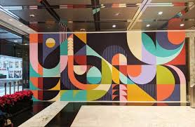 Gallery Of A Pop Of Color On Public Spaces 4 Mural Design Mural Wall Art Office Mural