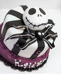 Luxury custom cakes on instagram: Nightmare Before Christmas Girly Cake Nightmare Before Christmas Cake Christmas Birthday Cake Jack Skellington Cake