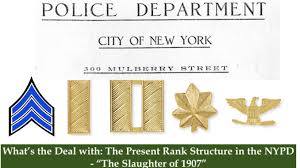 whats the deal with the present rank structure in the nypd