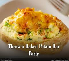 Sometimes, toppings they didn't want to add to a. Throw A Baked Potato Bar Party