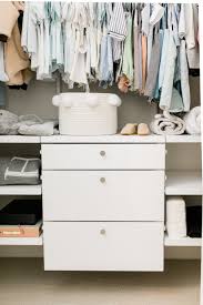 This cute little white closet is filled with all the tiny little clothes that a baby boy needs. Hudson S Nursery Closet