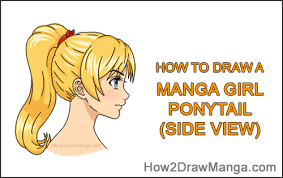 Give it the space it needs. How To Draw A Manga Girl With A Ponytail Side View Step By Step Pictures How 2 Draw Manga