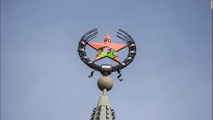 Vandals Give Soviet Star A Spongebob Squarepants Makeover Popular Kids Shows Patrick Meme Cartoon Starfish