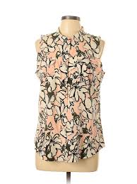 Details About Banana Republic Factory Store Women Pink Sleeveless Blouse Lg Petite