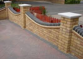 Pin By Rich Bouwens On Front Of House Exterior Wall Design Garden Wall Designs Garden Wall