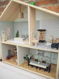 Diy Dollhouse Makeover Ikea Flisat Hack Doll House Plans Doll House Diy Dollhouse