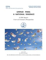 UNPAID FINES: A NATIONAL DISGRACE
