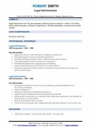 Legal Administrator Resume Samples Qwikresume